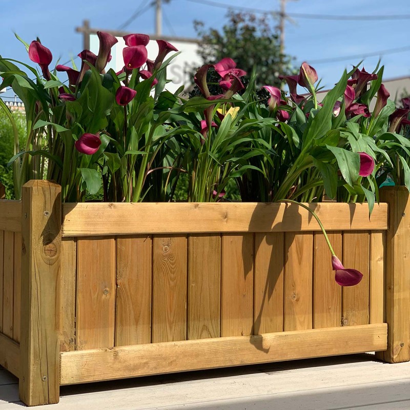 Wooden planter