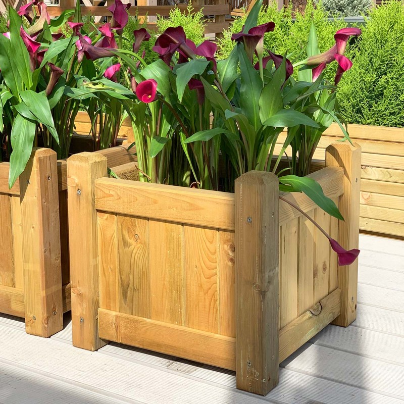 Wooden planter