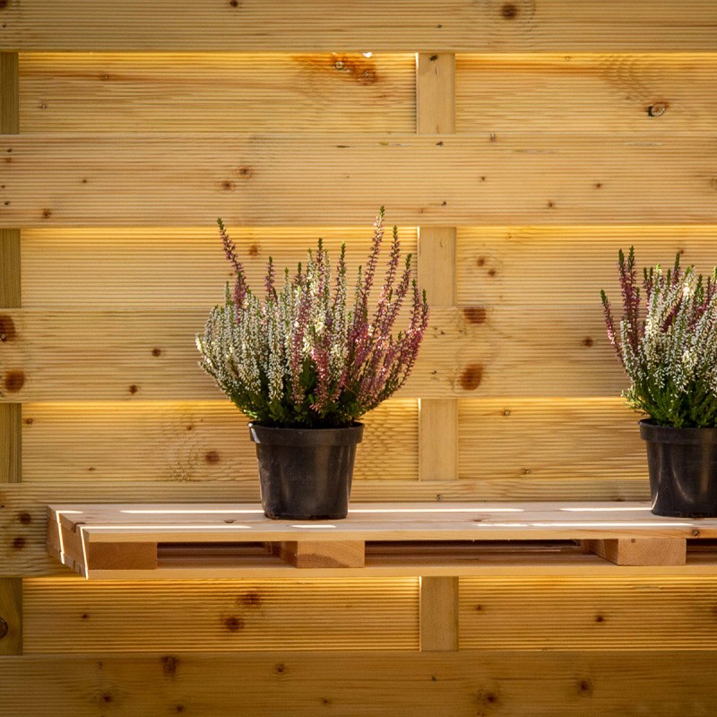 Wooden wall shelf