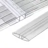 Polycarbonate sheet Η profile 6mm PROFILE H 16mm |200cm