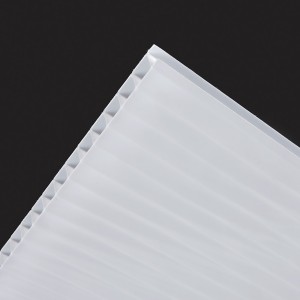 Polycarbonate sheet twin wall opal 10mm