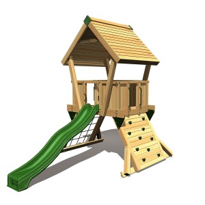 Commercial wooden playground