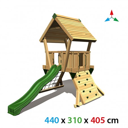 Commercial wooden playground Q2