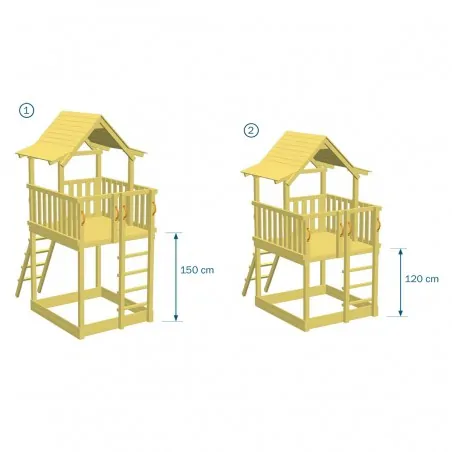 Ξύλινος πύργος Pagoda με προέκταση ΞΥΛΙΝΟΣ ΠΥΡΓΟΣ PAGODA ΜΕ ΠΡΟΕΚΤΑΣΗ- 120εκ.