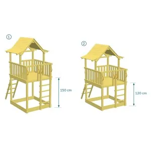 Ξύλινος πύργος Pagoda με προέκταση