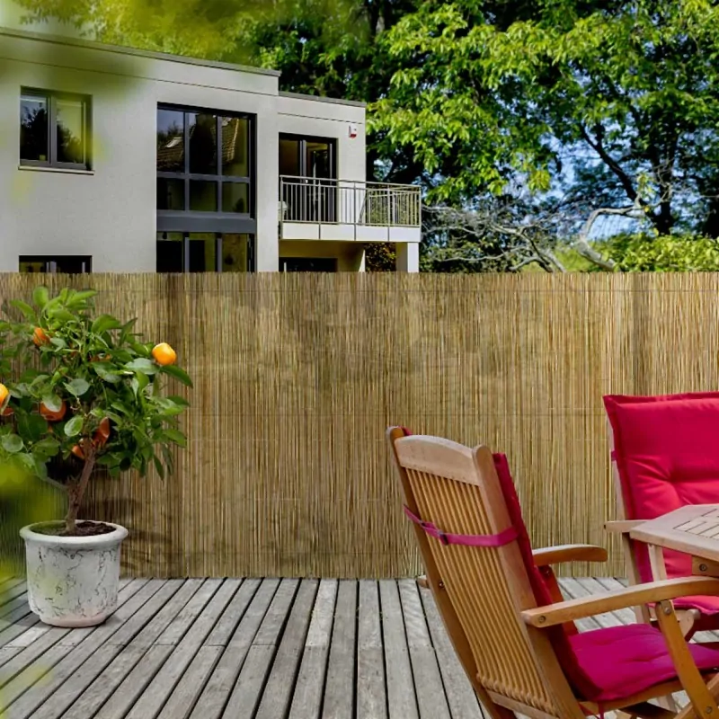 Καλαμωτή Συνθετική 2 όψεων Premium- καφέ ανοιχτό