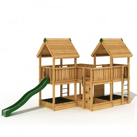 Commercial playground Project 6 Commercial Wooden Playground - Project 6