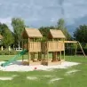 Commercial playground Project 7S Commercial Wooden Playground - Project 7 with Swing Module 2 Seats