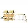 Commercial playground Project 7S Commercial Wooden Playground - Project 7 with Swing Module 2 Seats