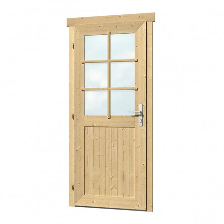 Wooden shingle door