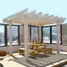 WPC pergola with shading strips 300 x 300cm
