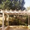 WPC pergola with shading strips 300 x 300cm