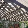 WPC stripe wall pergola WPC wall pergola | 300 x 300cm.