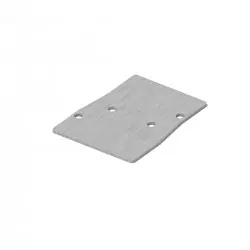 therrawood aluminium middle post cap - mat inox