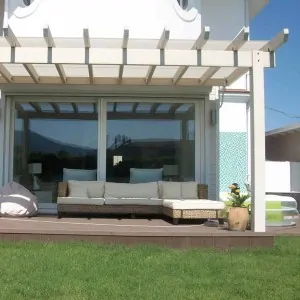 WPC wall pergola frame