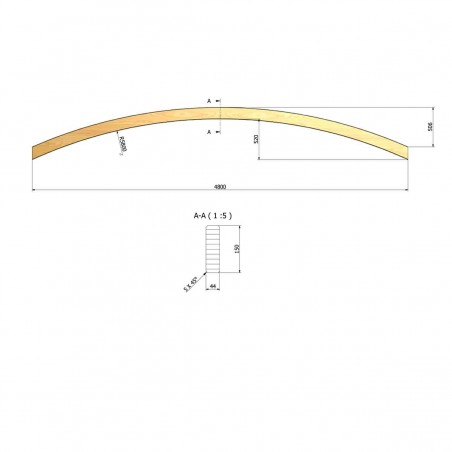 Timber arch  4,4 x 15 x 480cm