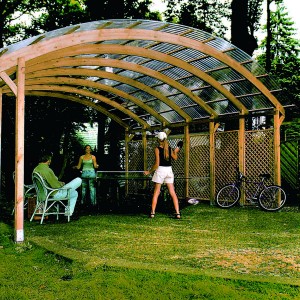 wooden arches for pergola construction