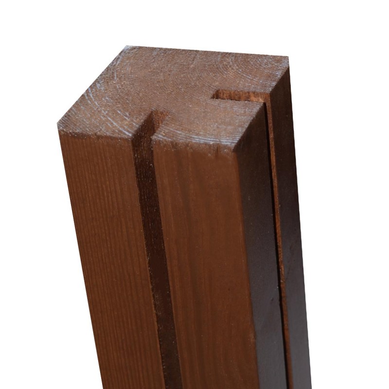 Wooden post corner for PP trellis 7x7cm