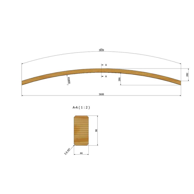 wooden arches for pergola construction