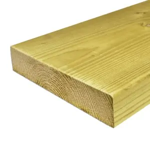 Finnish Planed Board Pressure Treated 4,5x19,5x450cm