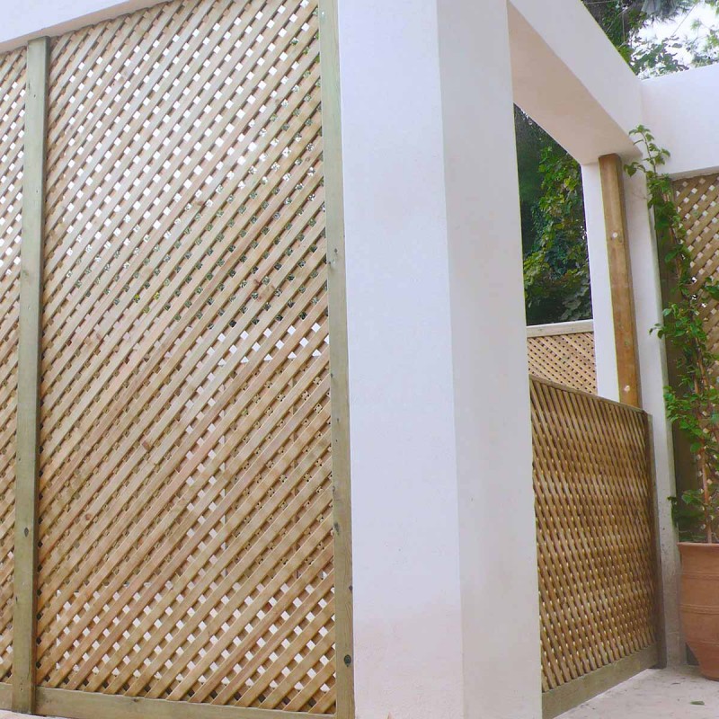 trellis, pergola for fencing and climbing plants