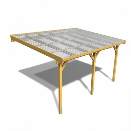 Polycarbonate sheet twinwall clear 10mm 210 x 100cm