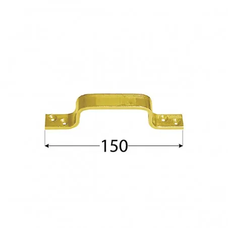 Λαβή πόρτας, κιβωτίου 150 x 15mm