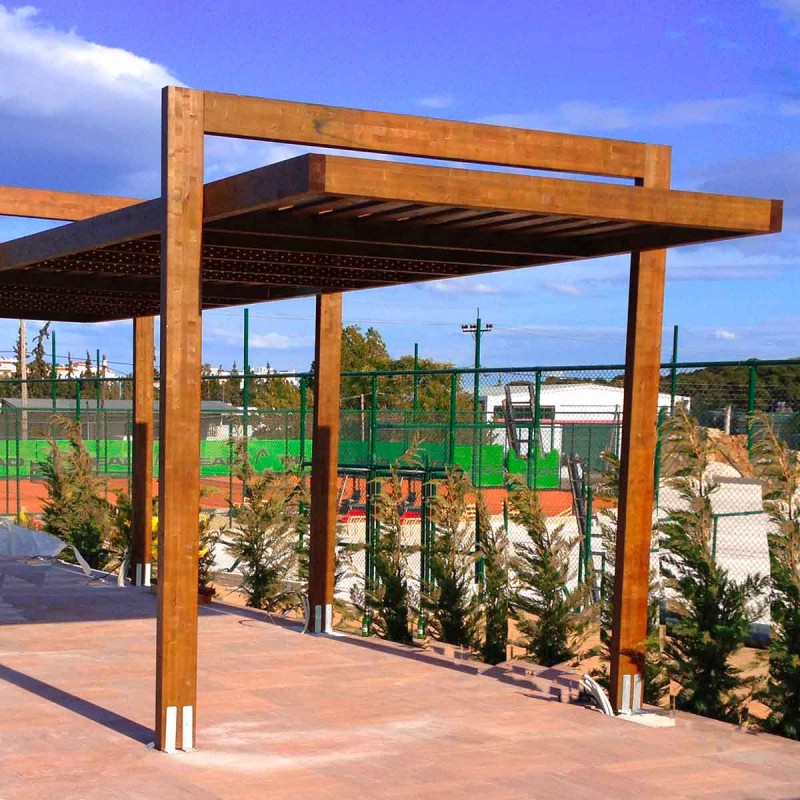 wooden pergola