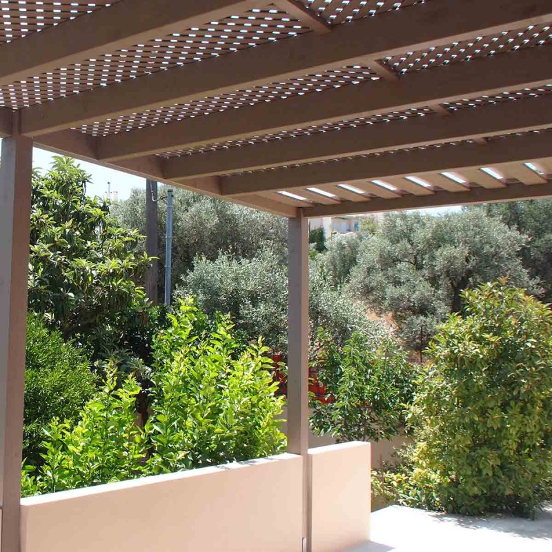 wooden pergola