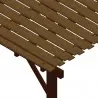 Wall double board wooden pergola 300 x 300cm