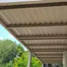 Wall double board wooden pergola 300 x 300cm