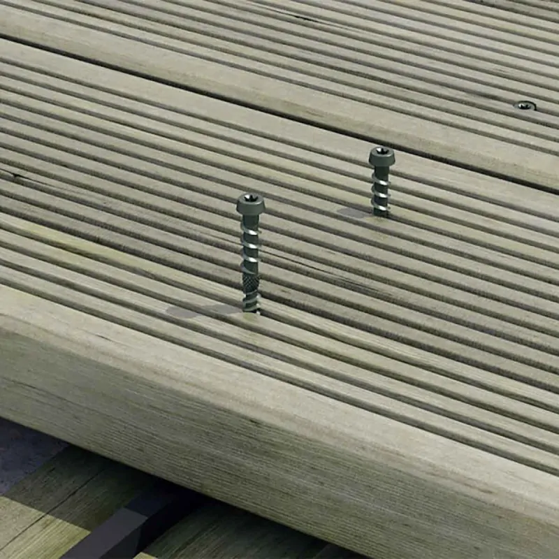 Cone-shaped concealed head screw