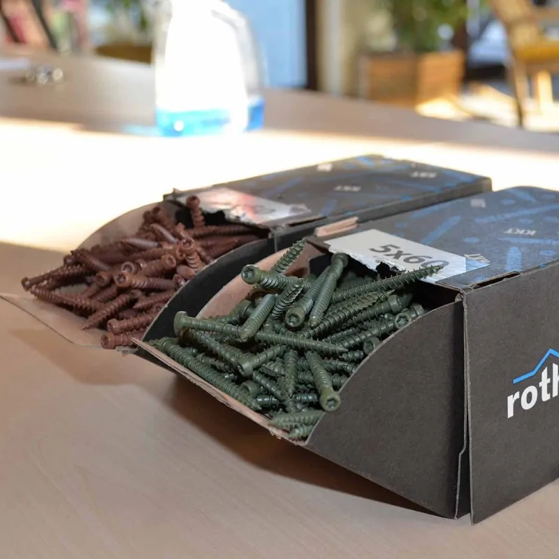 Cone-shaped concealed head screw