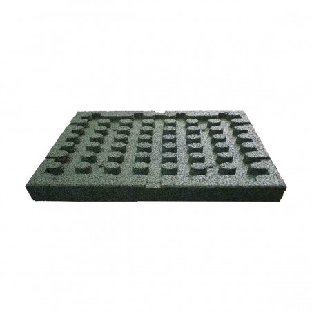 Rubber tile 4(h)x50x50cm