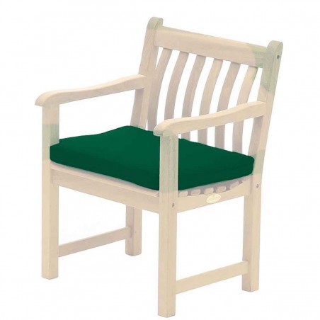 Garden armchair cushion green