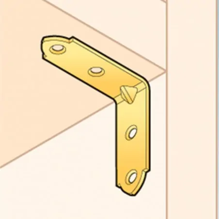 Angle bracket 50 x 50 x 17mm Narrow square 50 x 50 x 17mm
