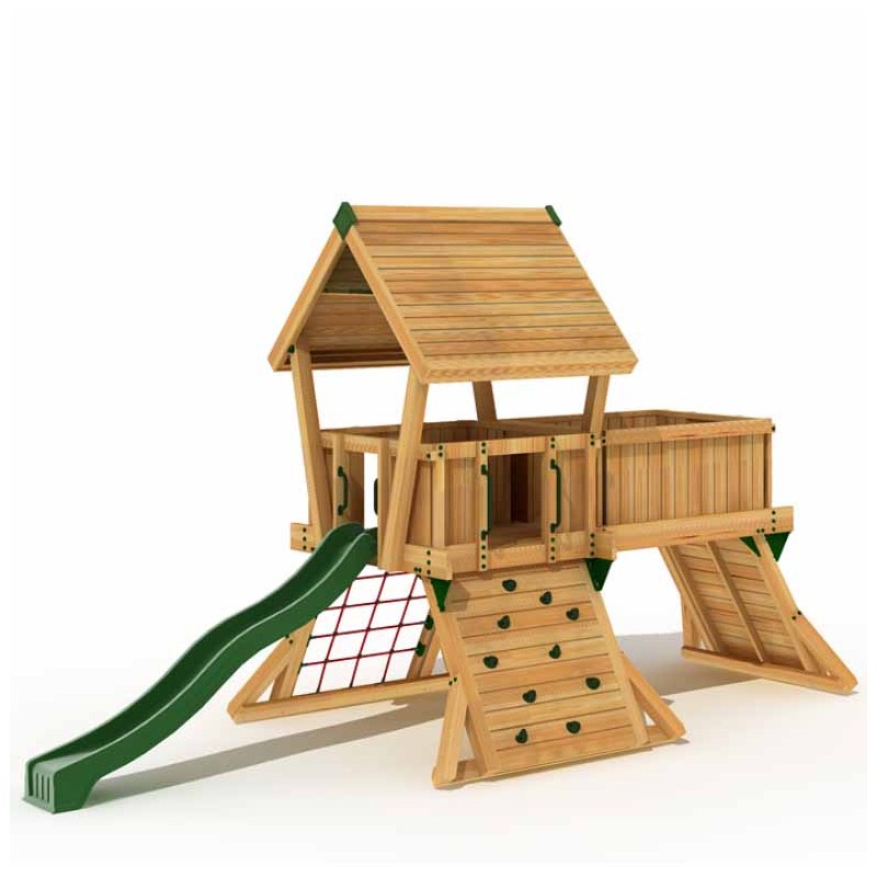 Commercial wooden playground