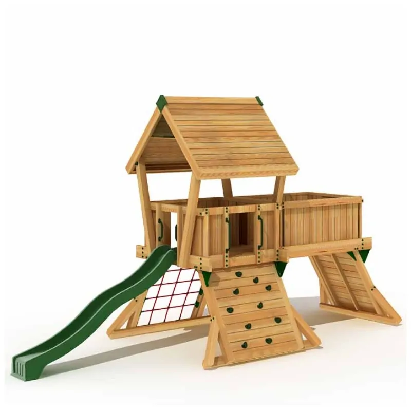 Commercial wooden playground Q3