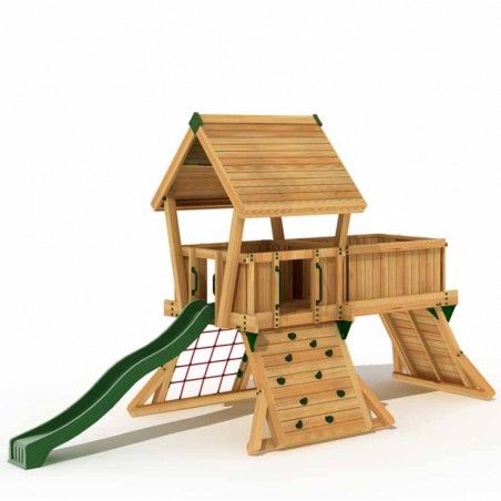 Commercial wooden playground Q3