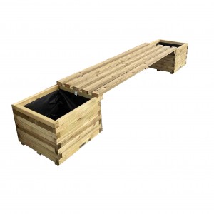 outdoor planter bench