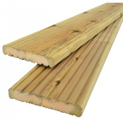 Pressure-treated decking board 2,2x12 cm