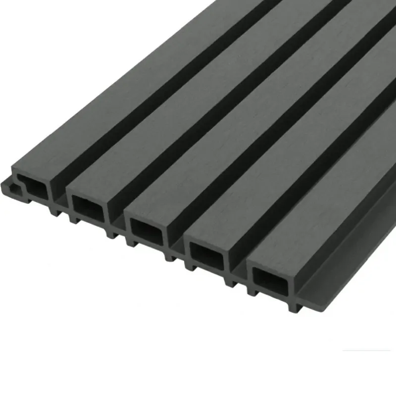 3D WPC επένδυση τοίχου 2,5 x 22 x 290εκ. - γκρι πηχάκι