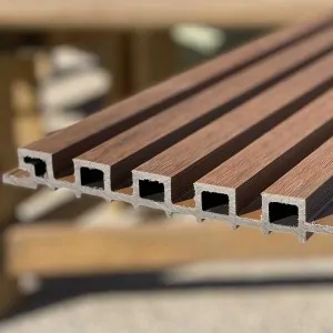 3D WPC cladding 2,5 x 22 x 290cm -brown