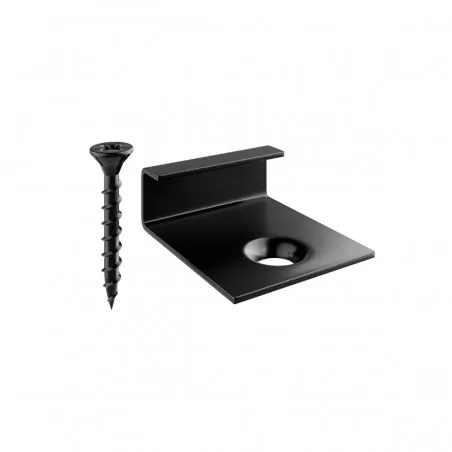 WPC screw inox 4x35mm for clips - black