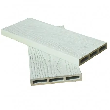 WPC 3d fencing board  2 x 12 x 360cm - off white