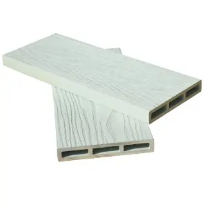WPC 3d fencing board  2 x 12 x 360cm - off white