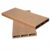 WPC 3d fencing board  2 x 12 x 360cm - light coffee