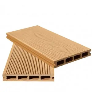 3D WPC decking board 2,5 x 15 x 360cm - light brown