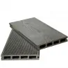 3D WPC decking board 2,5 x 15 x 360cm - dark grey