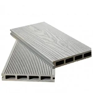 3D WPC decking board 2,5 x 15 x 360cm - light grey